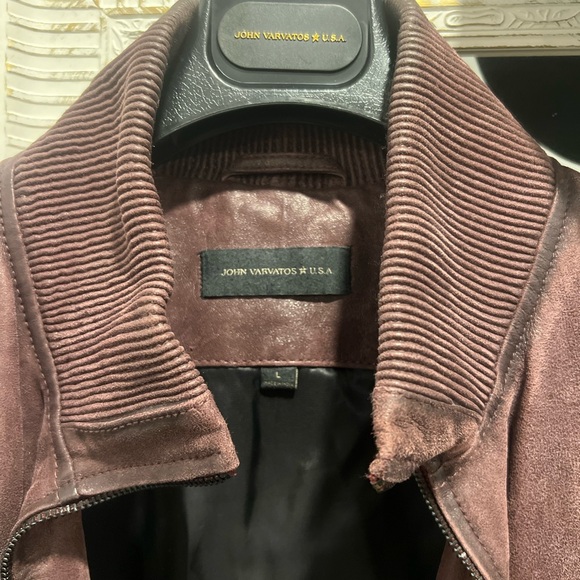 John Varvatos Stand Collar Bomber Jacket Oxblood - Picture 4 of 5